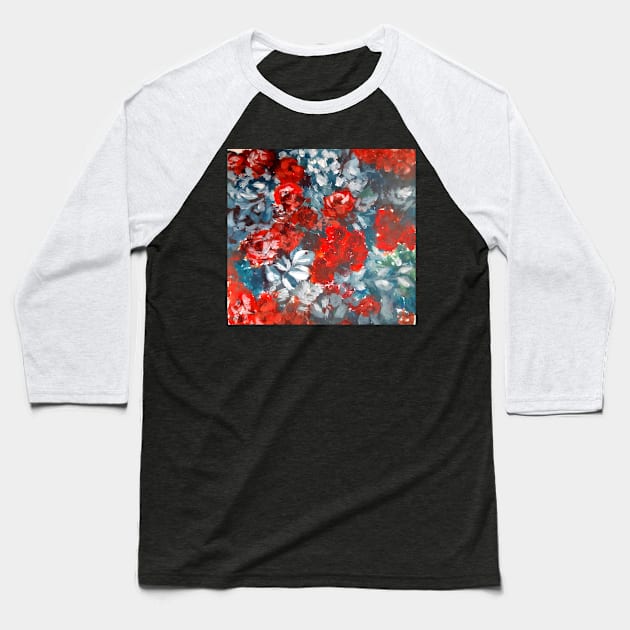 floral art Baseball T-Shirt by ibtihella